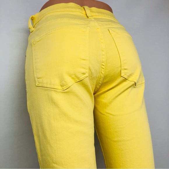 Lucky Brand Yellow Ava Mid Rise Crop - Picture 13 of 16
